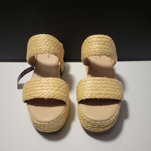 NOBO Women's Natural Braided Double-Strap Slide Sandals 1